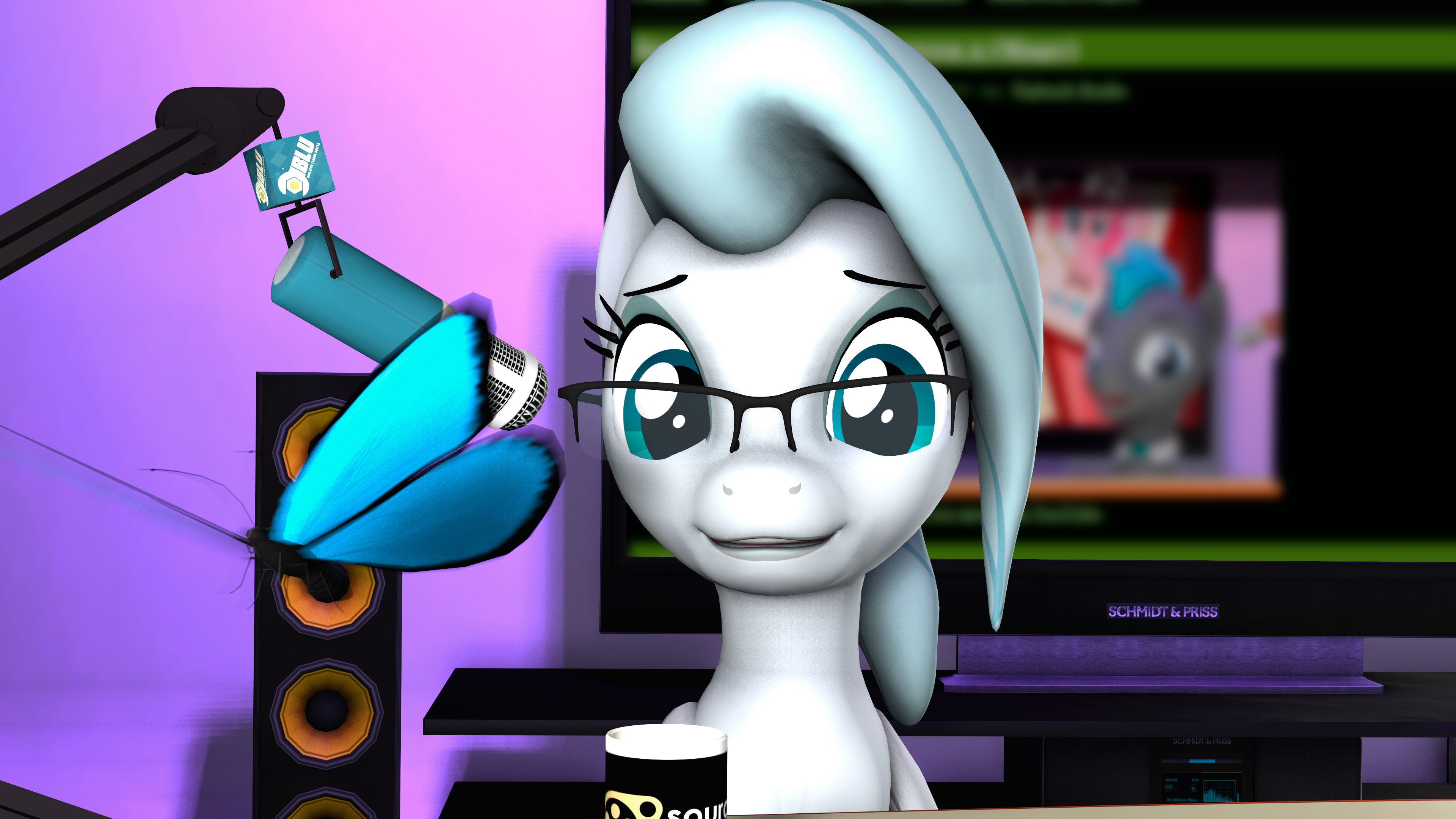 MLP SFM / Бризи Эхо с бабочкой / Breezy Echo and the butterfly